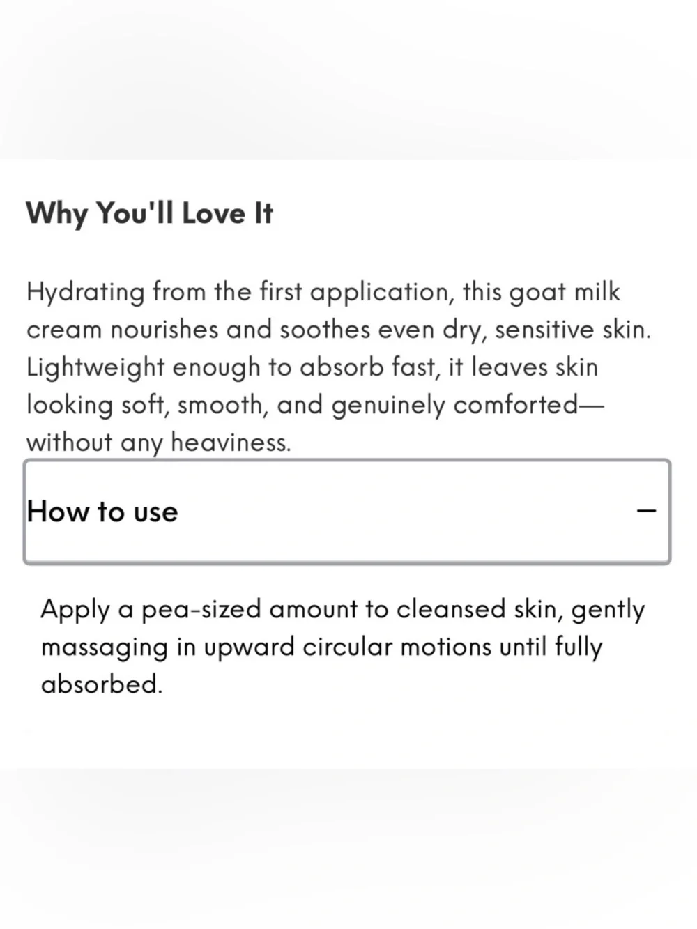 Kate Somerville hydrating goat